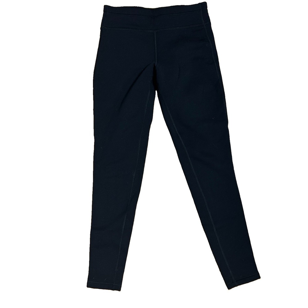 L.L. Bean Polartec Black Fleece Active Leggings Pants Women's Small